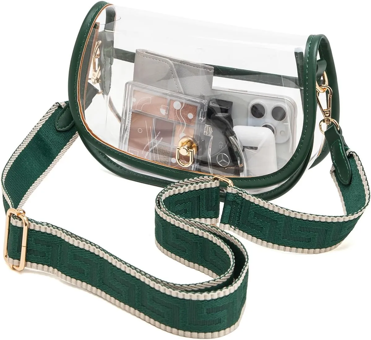 Clear Crossbody Bag Stadium Approved for Women，clear Bags for Stadium Events,clear Purse for Concerts
