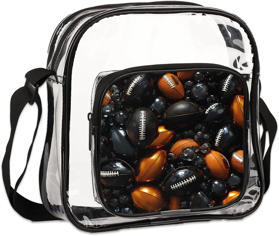 Clear Crossbody Purse Bag Clear Messenger Shoulder Bags See Through Transparent Purse