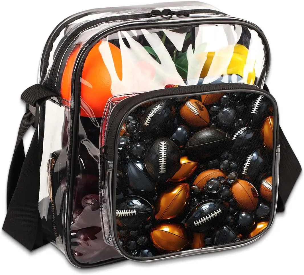 Clear Crossbody Purse Bag Clear Messenger Shoulder Bags See Through Transparent Purse