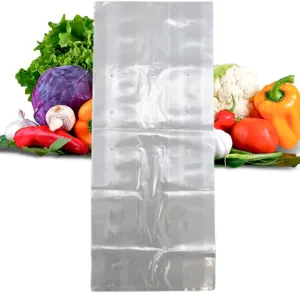 Clear (Natural Color) LDPE Poly Vented Bags (With Venting Holes) - 8"x4"x18" - 1000 Bags - 0.90 mil - Clear - LDVENT8418-09M-WF - AssurePak