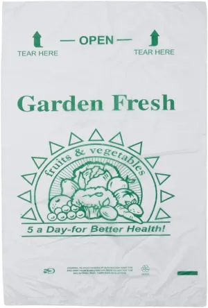 Clear Produce Rolls (HDPE) - 12"X20" - 2400 Bags/4 Rolls - 11 microns
