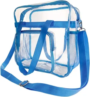 Clear Stadium Approved Tote, 12 x 6 x 12 Inches, Security Approved Clear Tote Bag