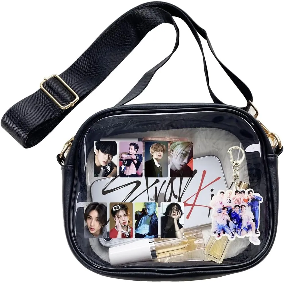 Clear Stadium Bag for Concerts Clear Crossbody Purse for Stray Fans Concert Merch Gift