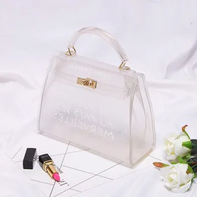 Clear Transparent PVC Shoulder Bags
