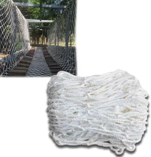 Climbing Frame Net - Heavy Duty Hemp Rope Netting for Indoor Outdoor Use, Kids Playground Safety Net, Balcony, Garden Protection, Cargo Trailer Mesh(3x3FT/1x1(M))