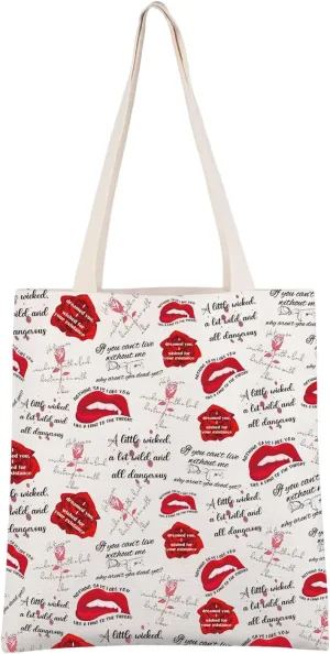 CMNIM Crave Series Book Tote Bag Crave Inspired Gift Katmere Academy Shoulder Bags For Fantasy Reader Gift Bookish Merch