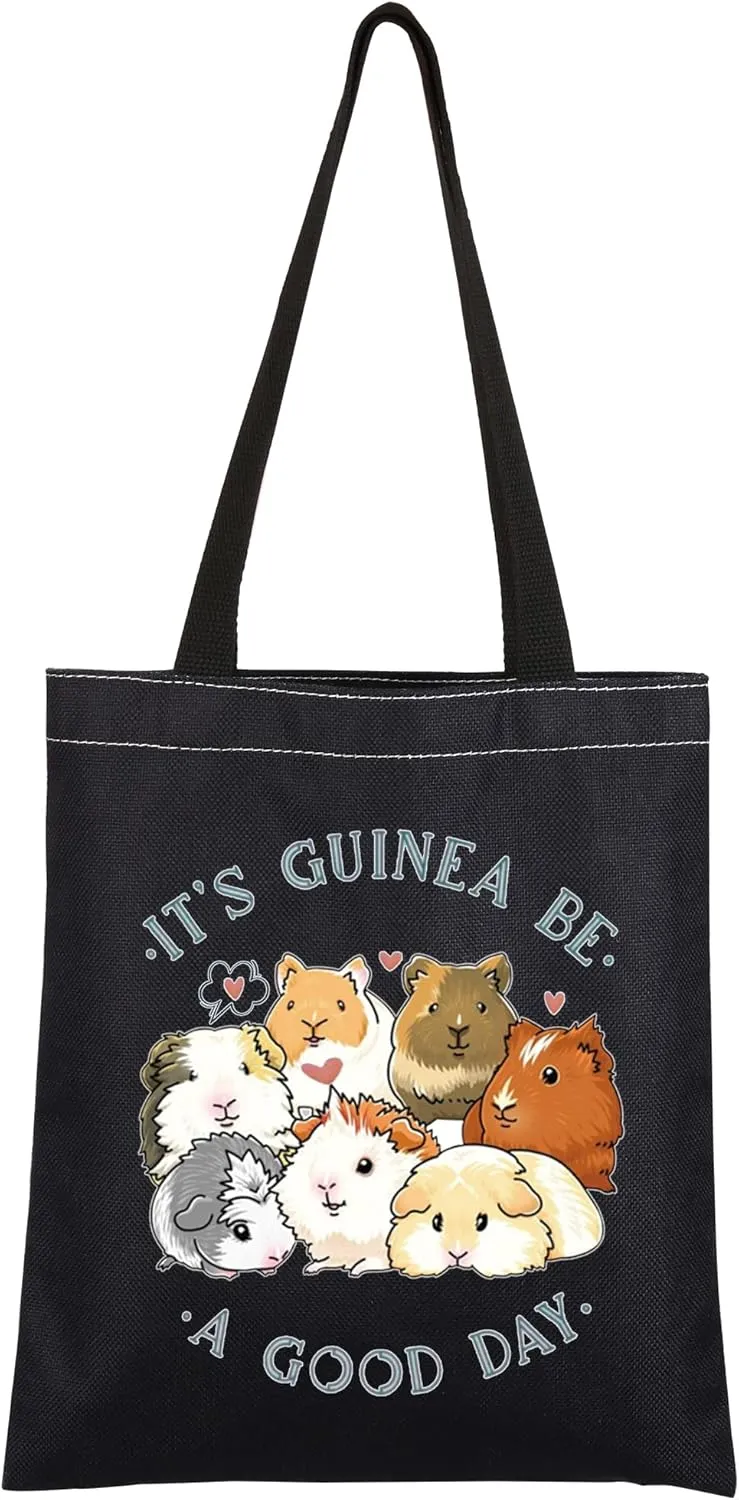 CMNIM Guinea Pig Lover Tote Bag - Be a Good Day Guinea Pig Lover Accessories for Cavy Mom Gift