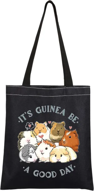 CMNIM Guinea Pig Lover Tote Bag - Be a Good Day Guinea Pig Lover Accessories for Cavy Mom Gift
