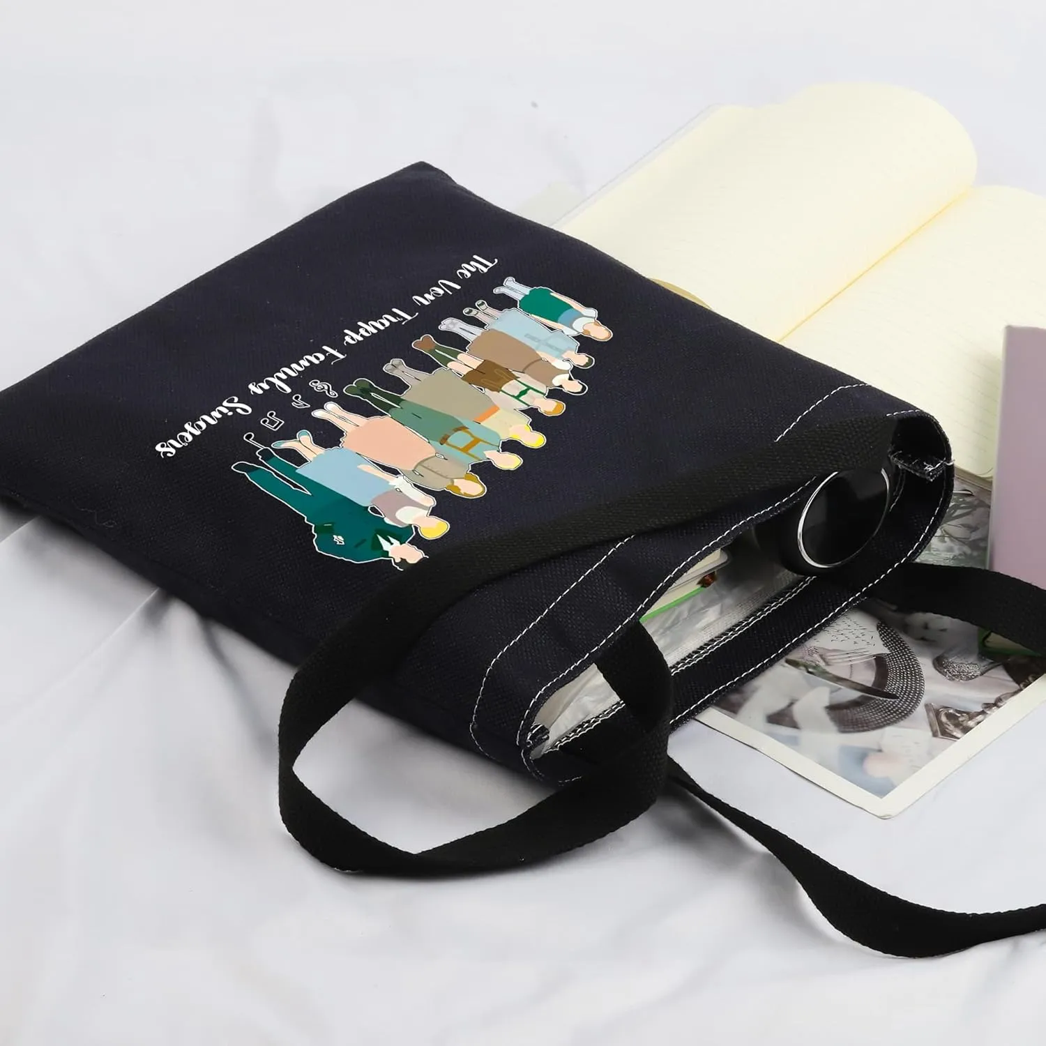 CMNIM The Sound of Inspired Music Tote Bag The Von Trapp Family Singers Fan Gift for Musical Movie Lover Grocery Shoulder Bag