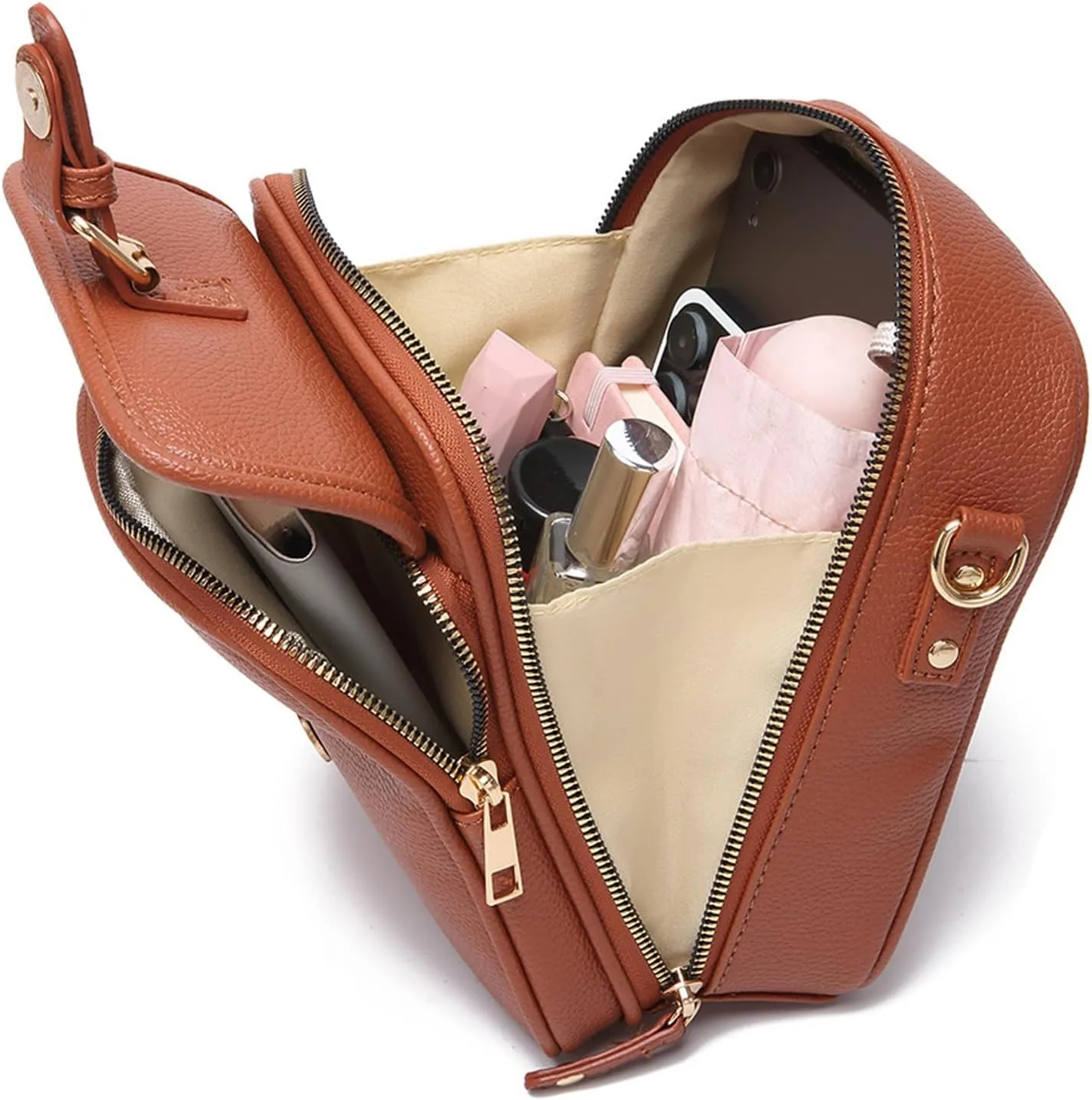 Collaboraten1 Crossbody Leather Bag, Collaboraten Crossbody Bag, Anti-Theft Shoulder Bags for Women Travel