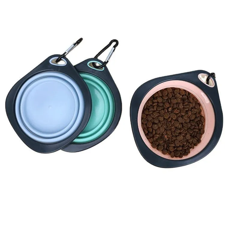 Collapsible Silicone Dog Bowl – Portable Travel Bowl for Pets