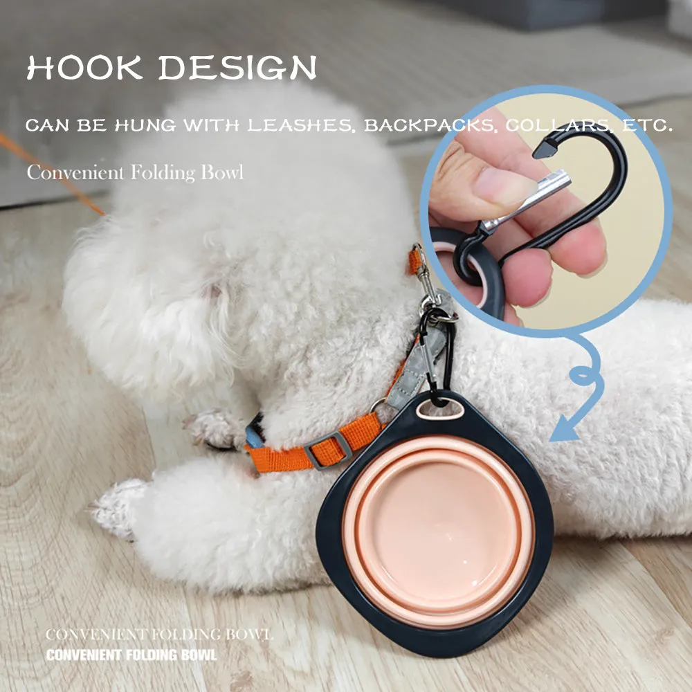 Collapsible Silicone Dog Bowl – Portable Travel Bowl for Pets