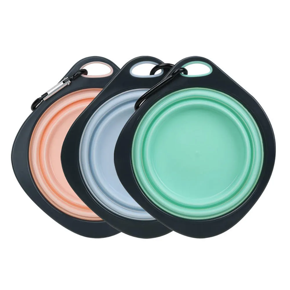 Collapsible Silicone Dog Bowl – Portable Travel Bowl for Pets