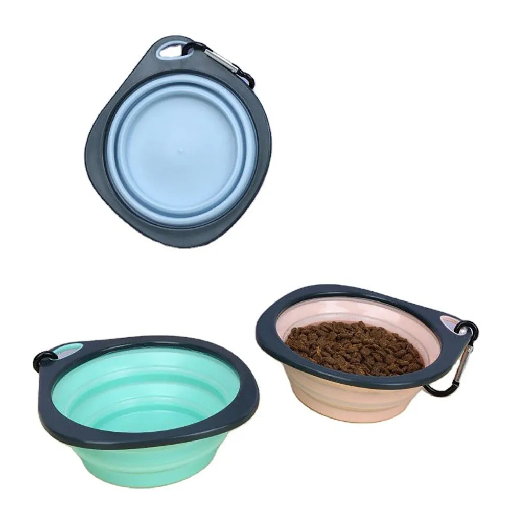 Collapsible Silicone Dog Bowl – Portable Travel Bowl for Pets
