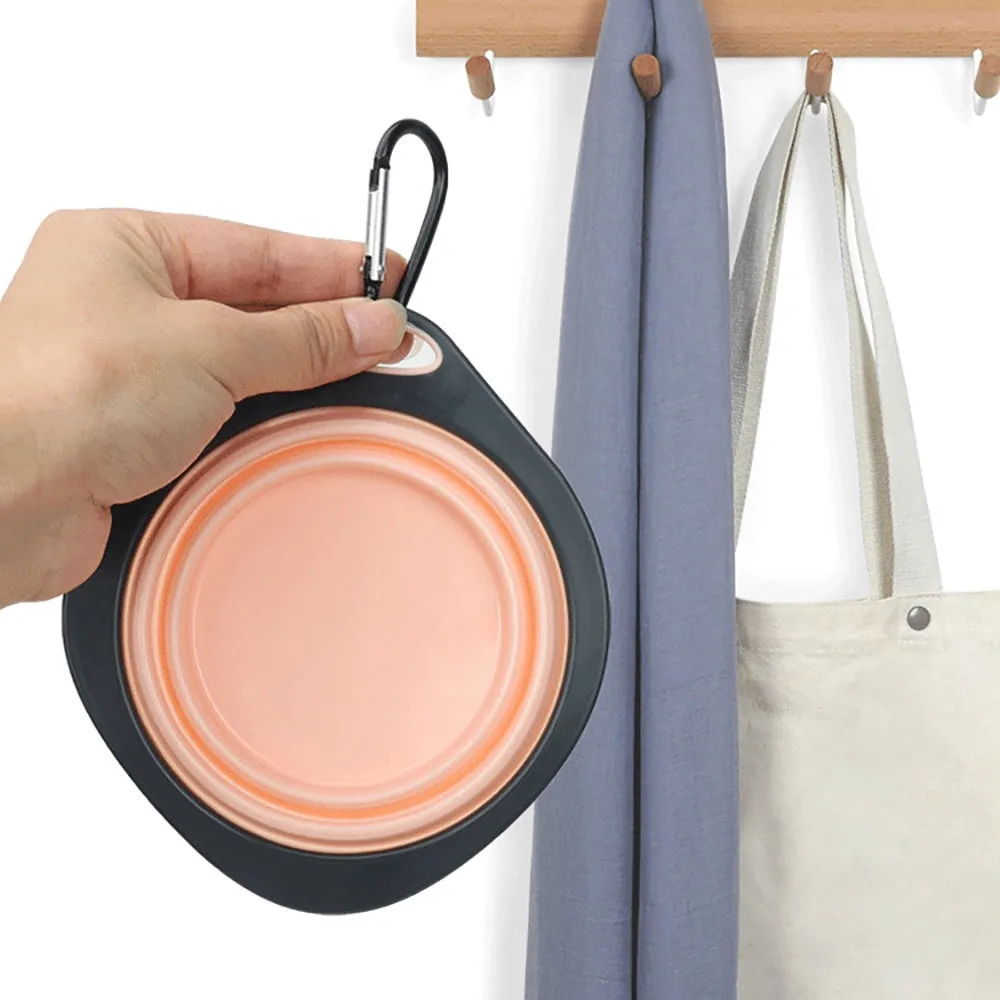 Collapsible Silicone Dog Bowl – Portable Travel Bowl for Pets