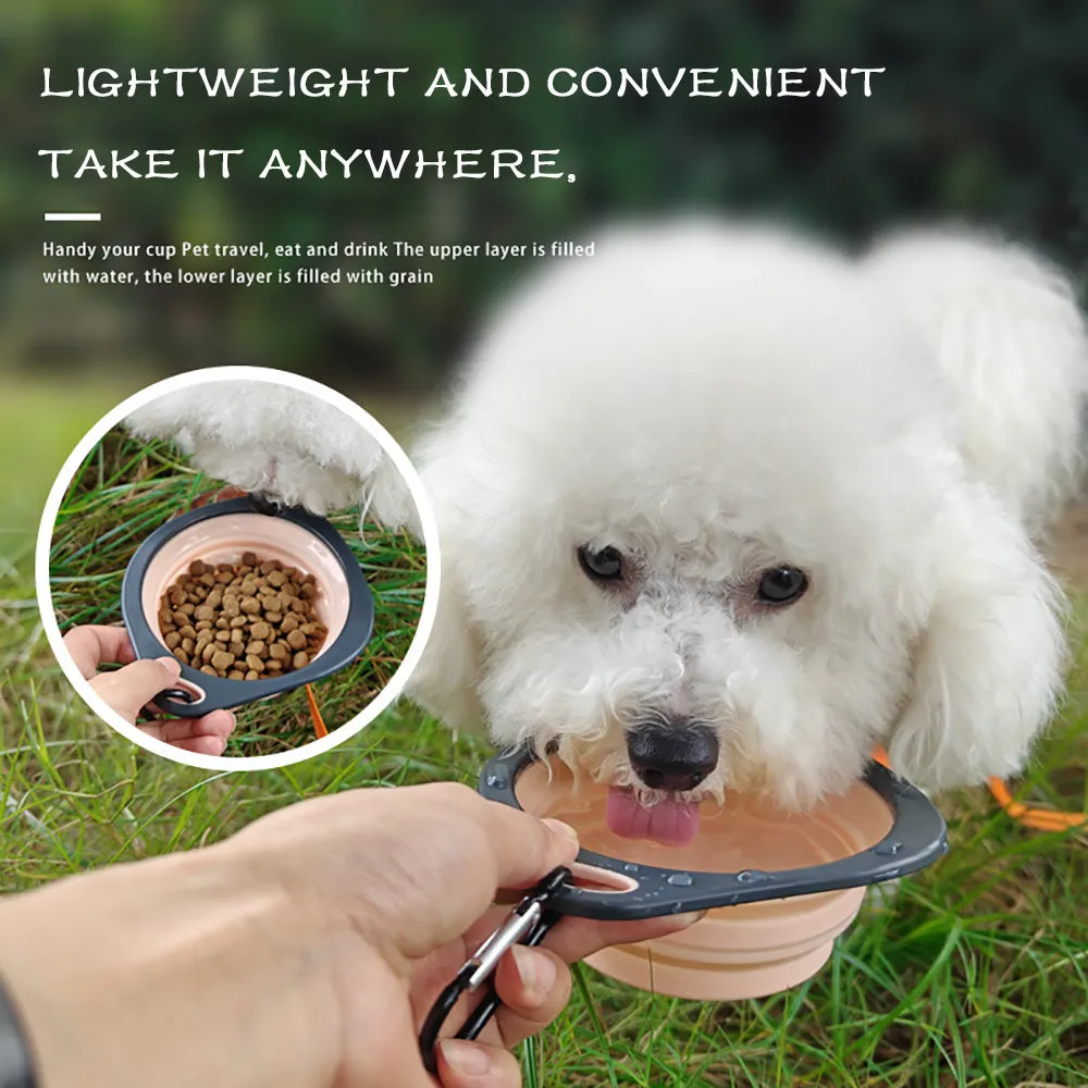 Collapsible Silicone Dog Bowl – Portable Travel Bowl for Pets