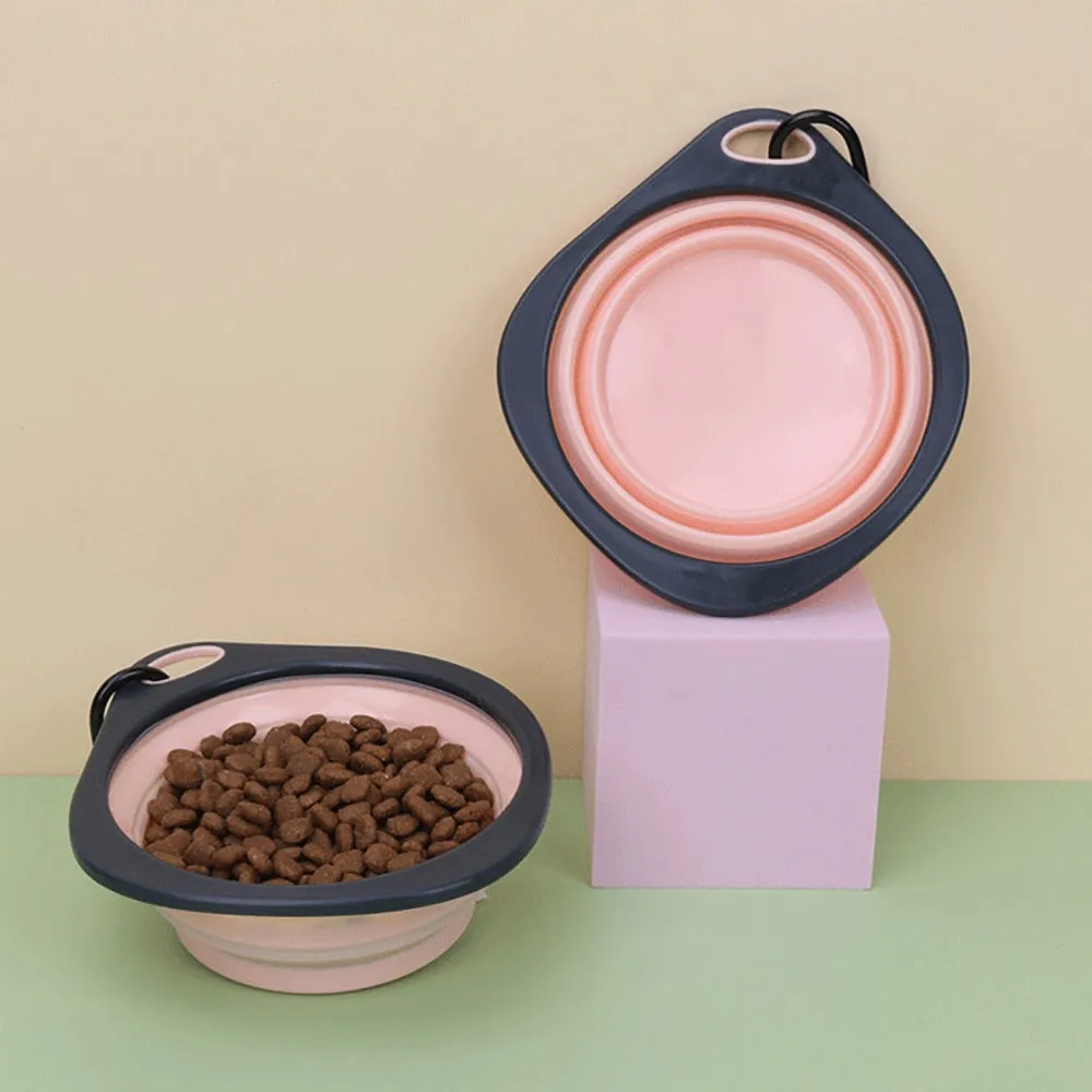Collapsible Silicone Dog Bowl – Portable Travel Bowl for Pets