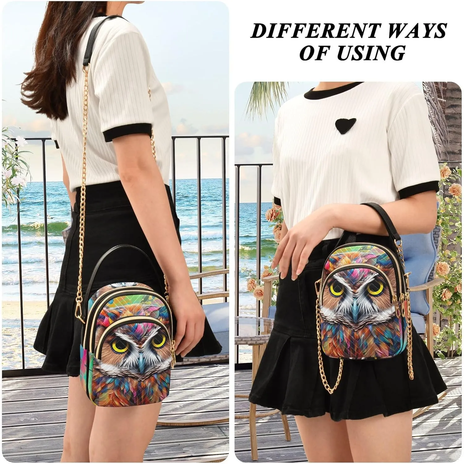Colorful Mandala Lion Head Stylish Crossbody Bags for Women Handbags for Women