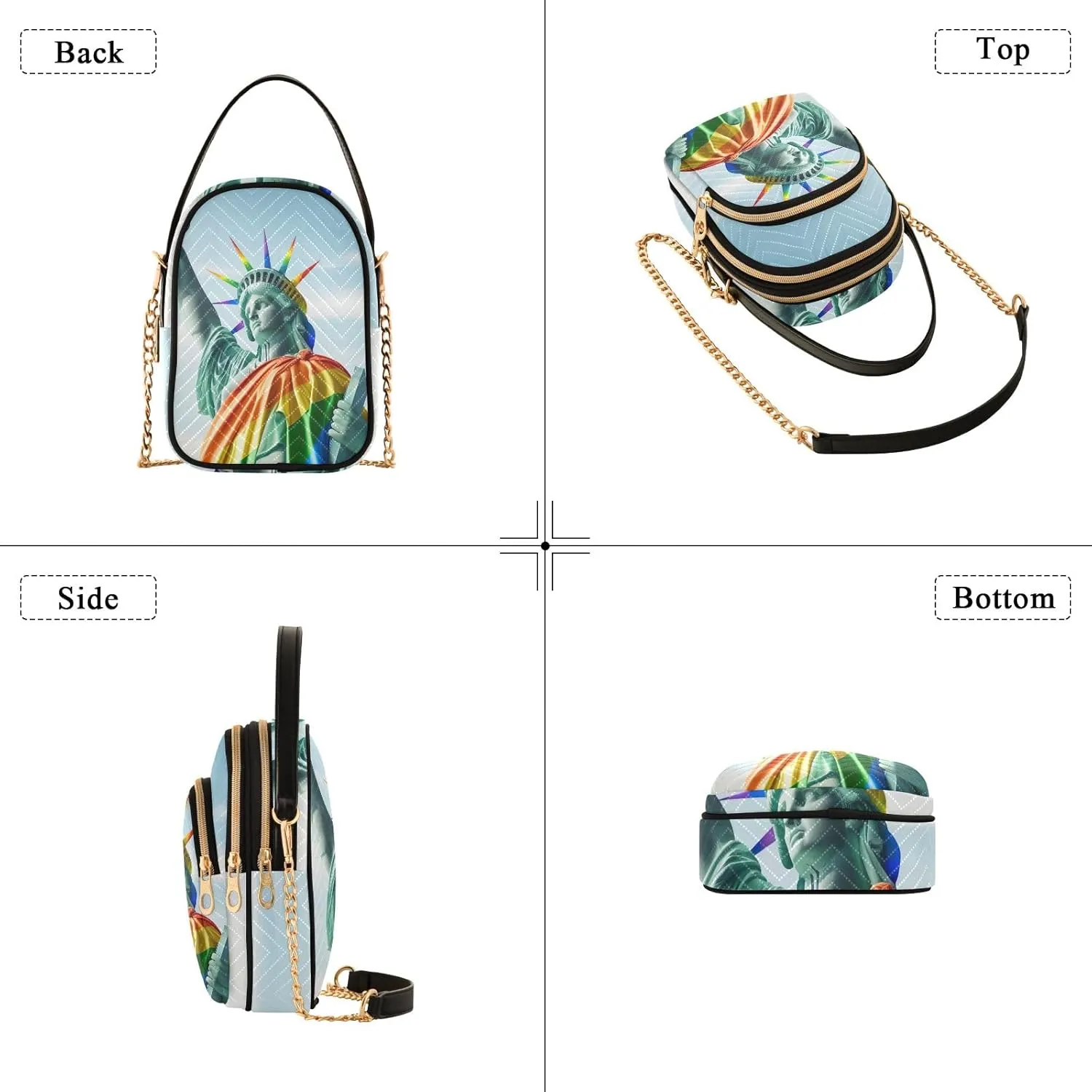 Colorful Mandala Lion Head Stylish Crossbody Bags for Women Handbags for Women