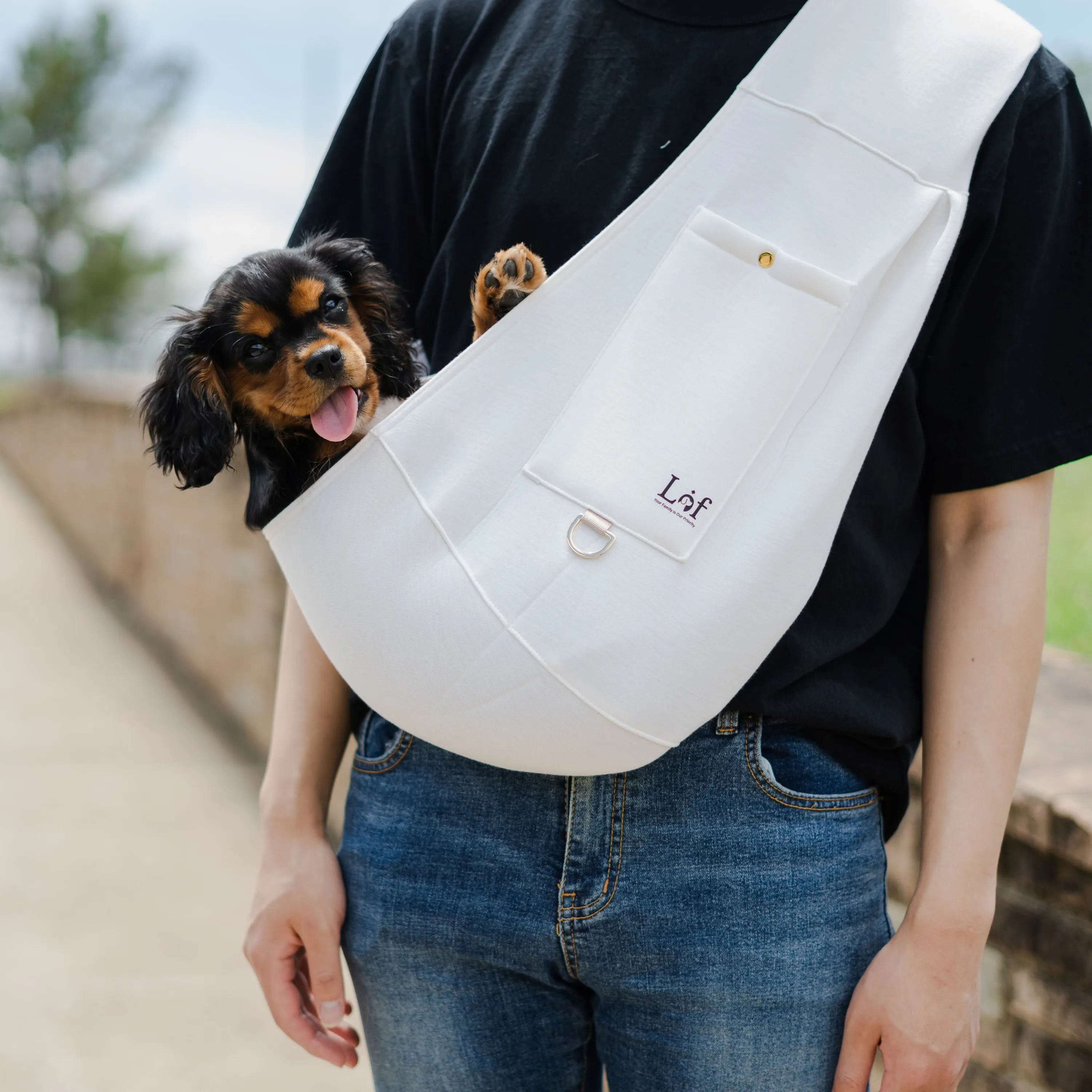 Comfortable Pet Sling Carrier For Small Dogs - Travel Safe For Dogs