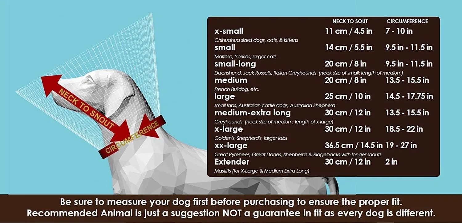 Comfy Cone Pet Cone for Dogs, Cats, XX-Large, Tan - Comfortable Soft Dog Cone Collar Alternative for After Surgery, Wound Care, Spay, Neuter - Dog and Cat Recovery Elizabethan-Collar