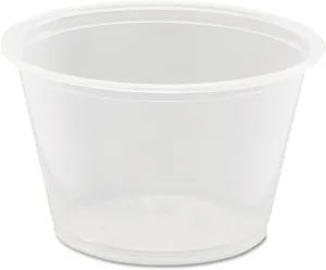 Conex Complements Portion/Medicine Cups, 4oz, Clear, 125/Bag, 20 Bags/Carton