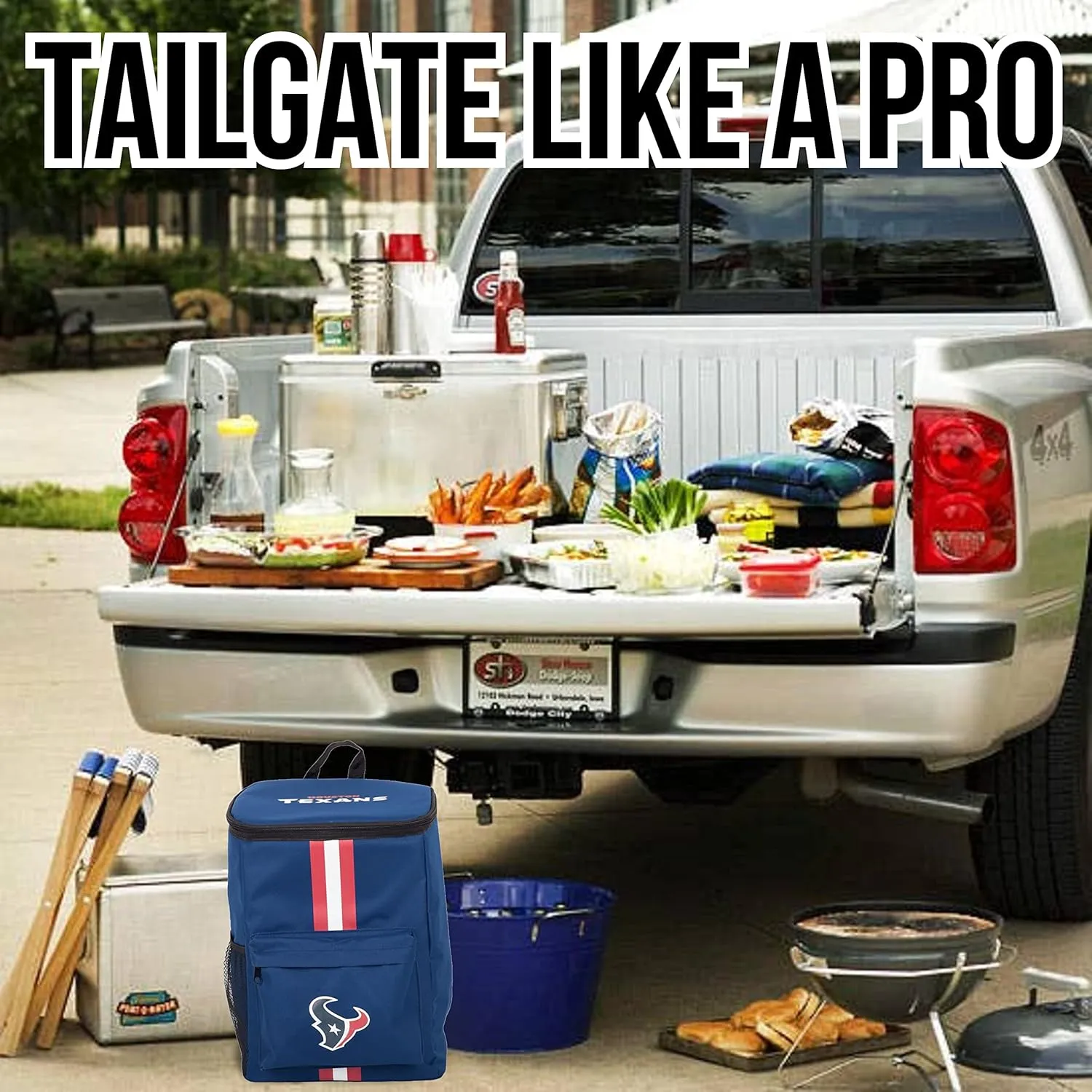 Cooler Backpack – Portable Soft Sided Ice Chest – Insulated Bag Holds 36 Cans - Football Gear – Show Your Team Spirit with Officially Licensed Fan Gear