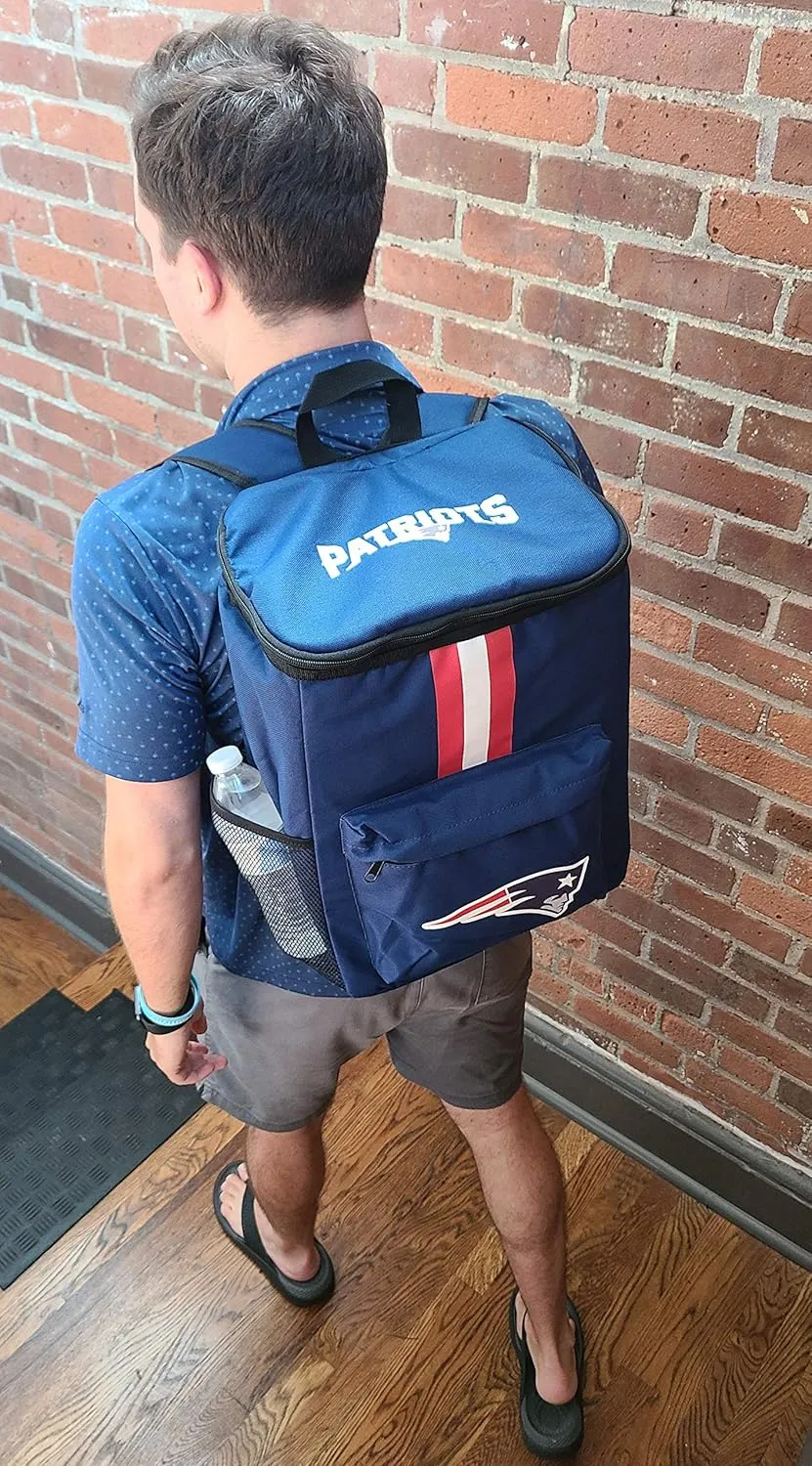 Cooler Backpack – Portable Soft Sided Ice Chest – Insulated Bag Holds 36 Cans - Football Gear – Show Your Team Spirit with Officially Licensed Fan Gear
