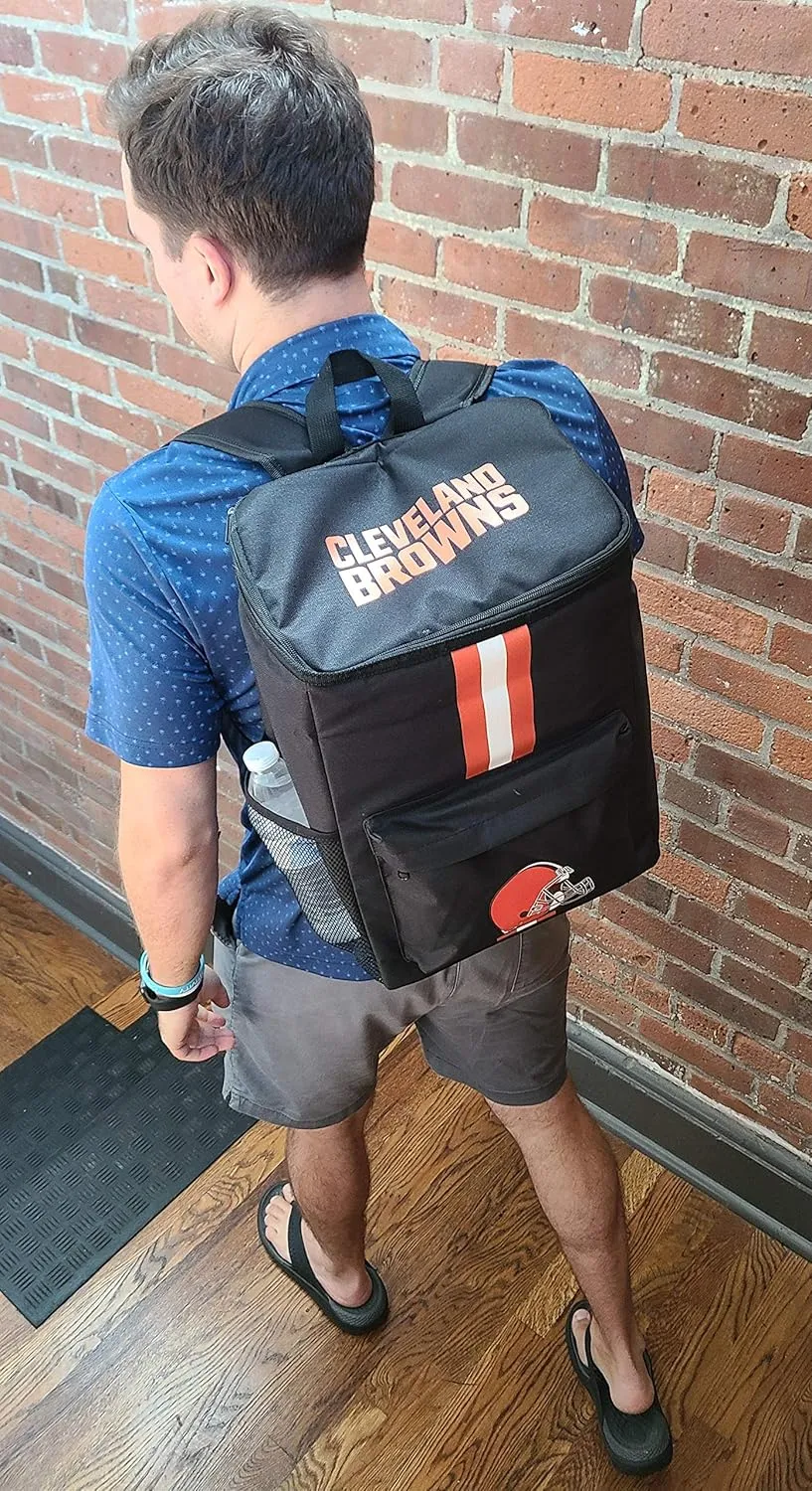 Cooler Backpack – Portable Soft Sided Ice Chest – Insulated Bag Holds 36 Cans - Football Gear – Show Your Team Spirit with Officially Licensed Fan Gear