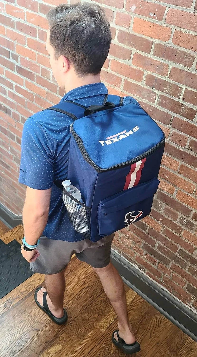 Cooler Backpack – Portable Soft Sided Ice Chest – Insulated Bag Holds 36 Cans - Football Gear – Show Your Team Spirit with Officially Licensed Fan Gear