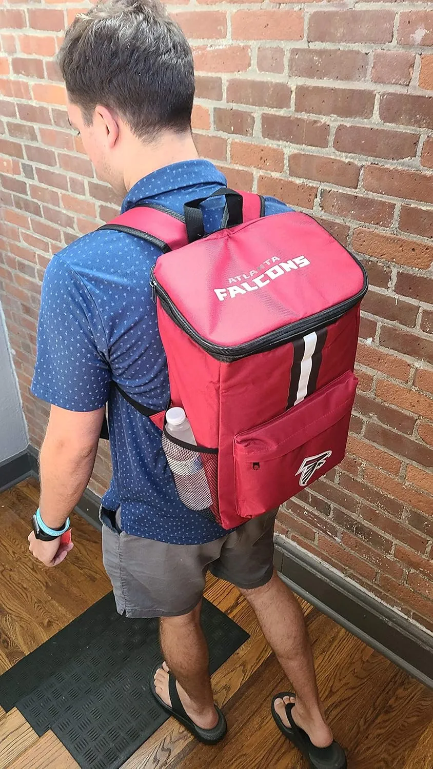 Cooler Backpack – Portable Soft Sided Ice Chest – Insulated Bag Holds 36 Cans - Football Gear – Show Your Team Spirit with Officially Licensed Fan Gear