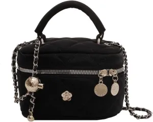 Coquette Mini Crossbody Bags for Women Chain Strap Quilted Handbag Mini Bag Purse Small Bag Coquette Stuff