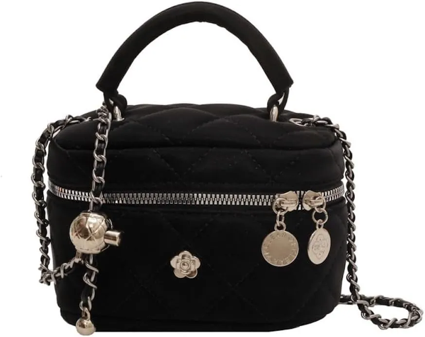 Coquette Mini Crossbody Bags for Women Chain Strap Quilted Handbag Mini Bag Purse Small Bag Coquette Stuff