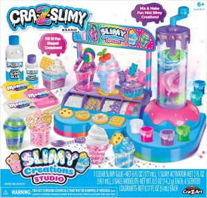 CRA-Z-Slimy Scented Slimy Creations Studio, Create Your Own Scented Mini Slimy Dessert and Drink Creations, DIY Slime with A Fun Colorful Slime Studio, Ages 6 and Up