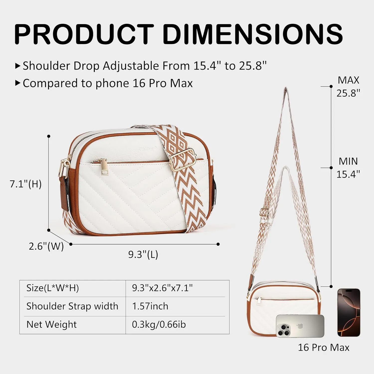 Crossbody Bags for Women Purses for Women Vegan Leather crossbody purse Handbags with Ajustable Strap