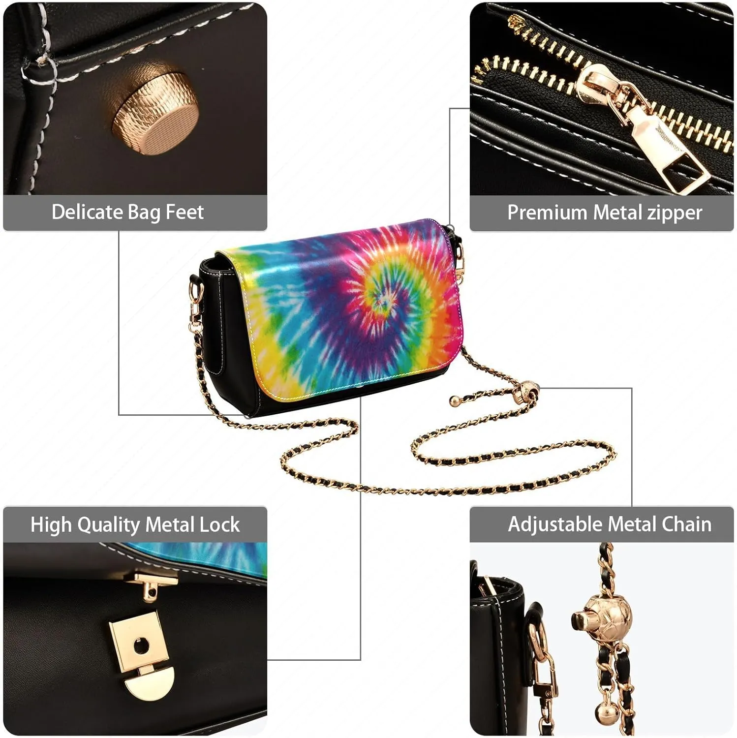 Crossbody Bags for Women Trendy Women's Black Shoulder Bag Small PU Leather Flap Cross Body Bag Handbags