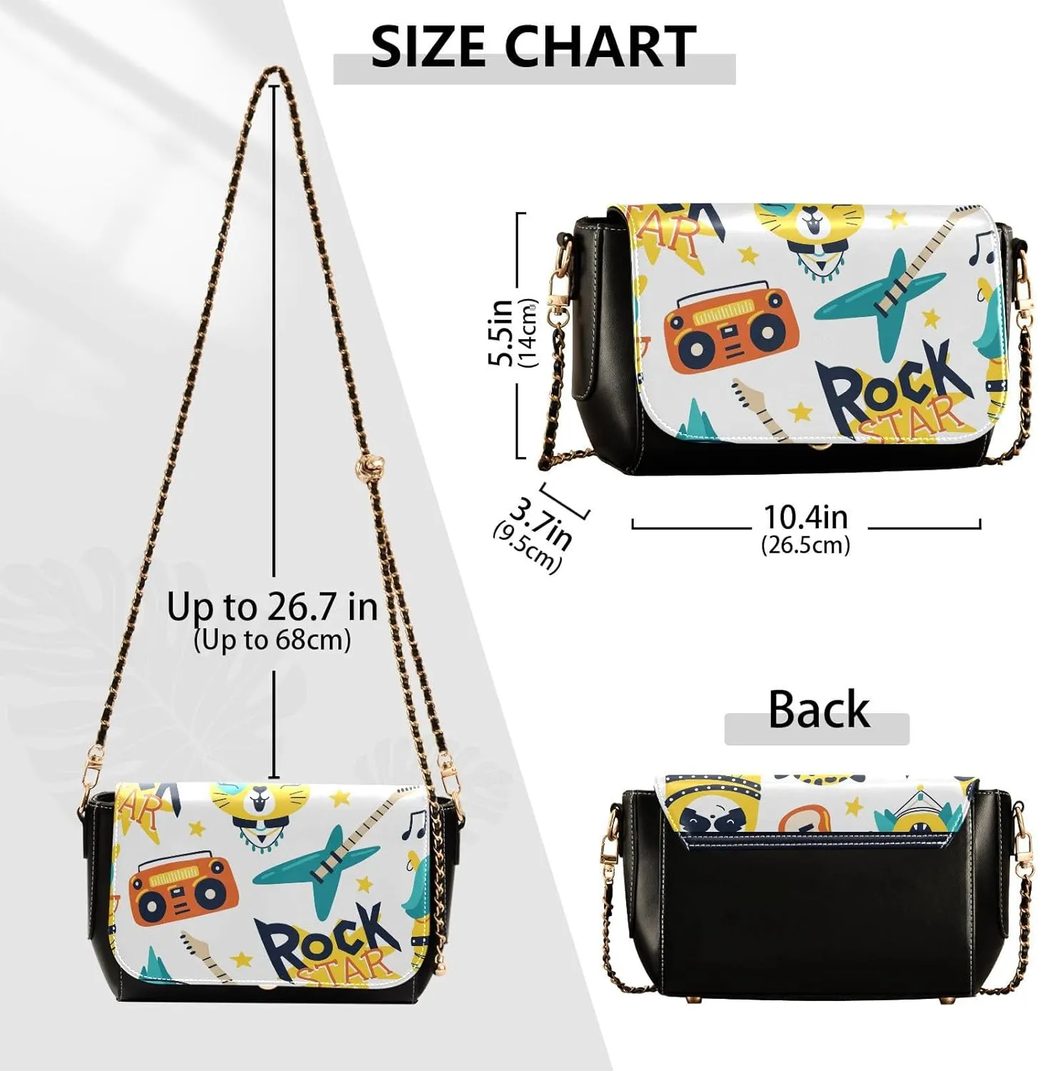 Crossbody Bags for Women Trendy Women's Black Shoulder Bag Small PU Leather Flap Cross Body Bag Handbags