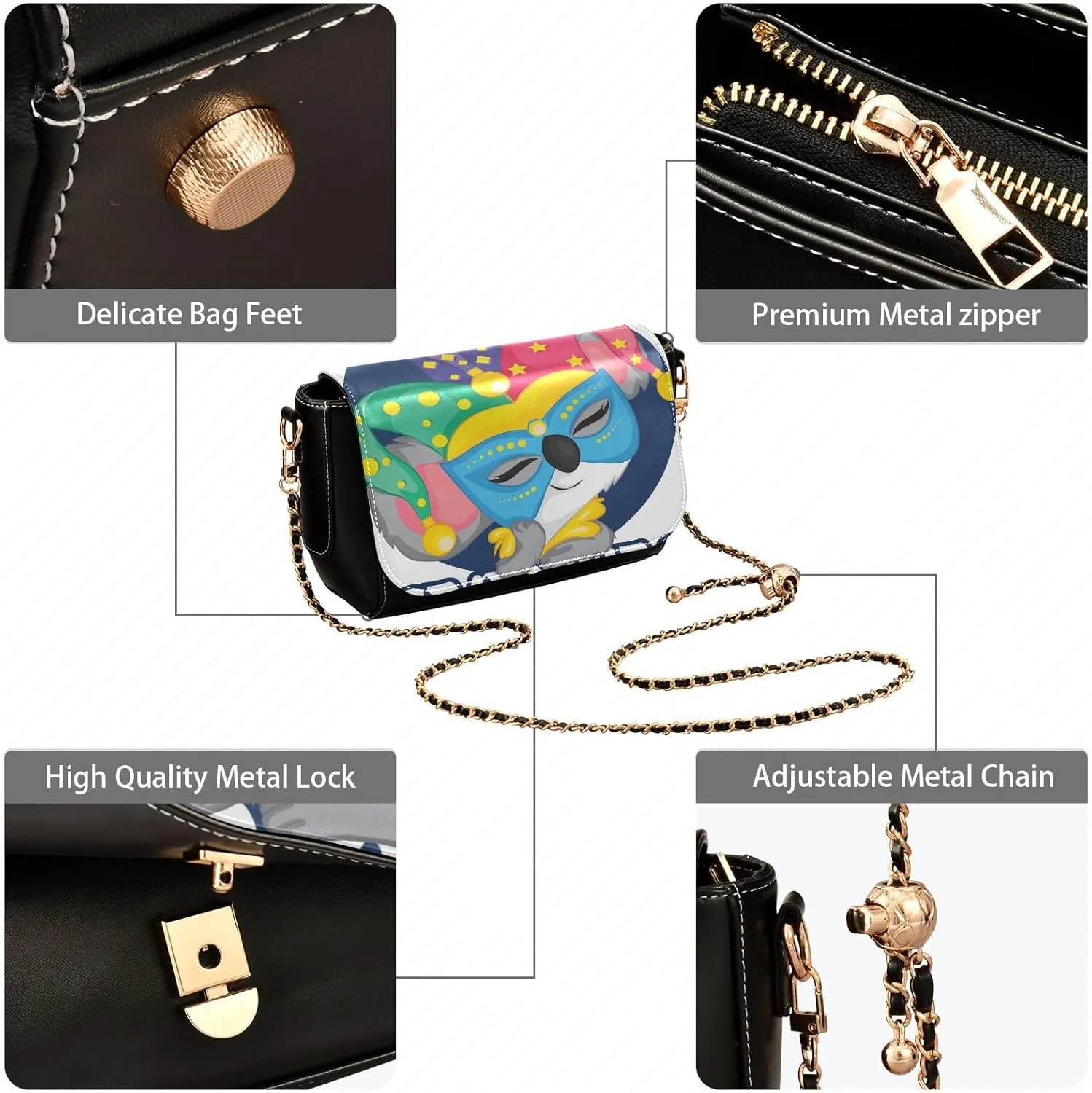 Crossbody Bags for Women Trendy Women's Black Shoulder Bag Small PU Leather Flap Cross Body Bag Handbags