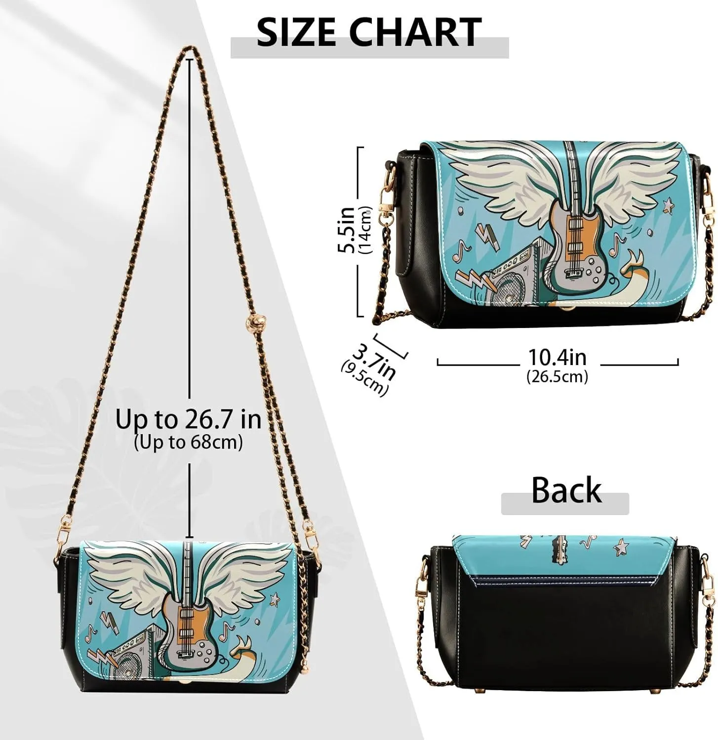 Crossbody Bags for Women Trendy Women's Black Shoulder Bag Small PU Leather Flap Cross Body Bag Handbags