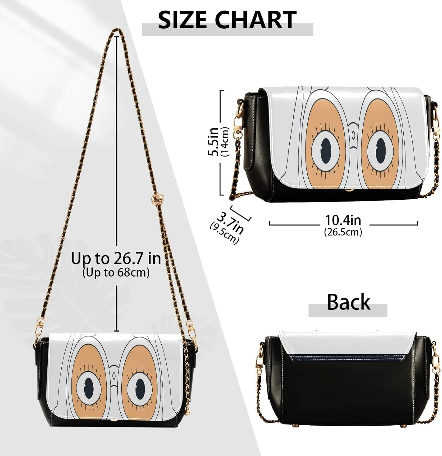 Crossbody Bags for Women Trendy Women's Black Shoulder Bag Small PU Leather Flap Cross Body Bag Handbags