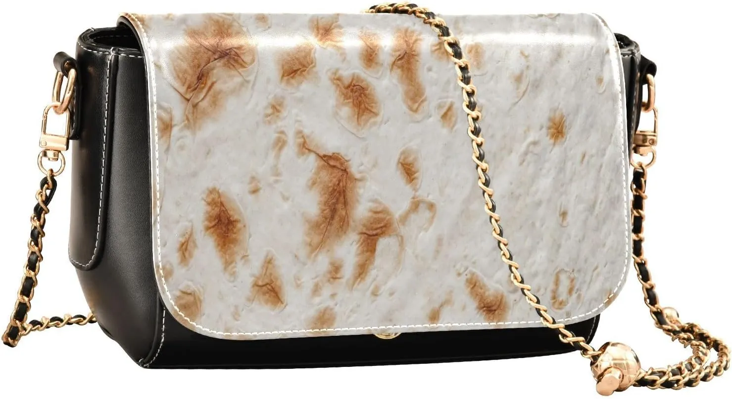 Crossbody Bags for Women Trendy Women's Black Shoulder Bag Small PU Leather Flap Cross Body Bag Handbags