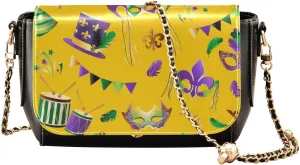 Crossbody Bags for Women Trendy Women's Black Shoulder Bag Small PU Leather Flap Cross Body Bag Handbags