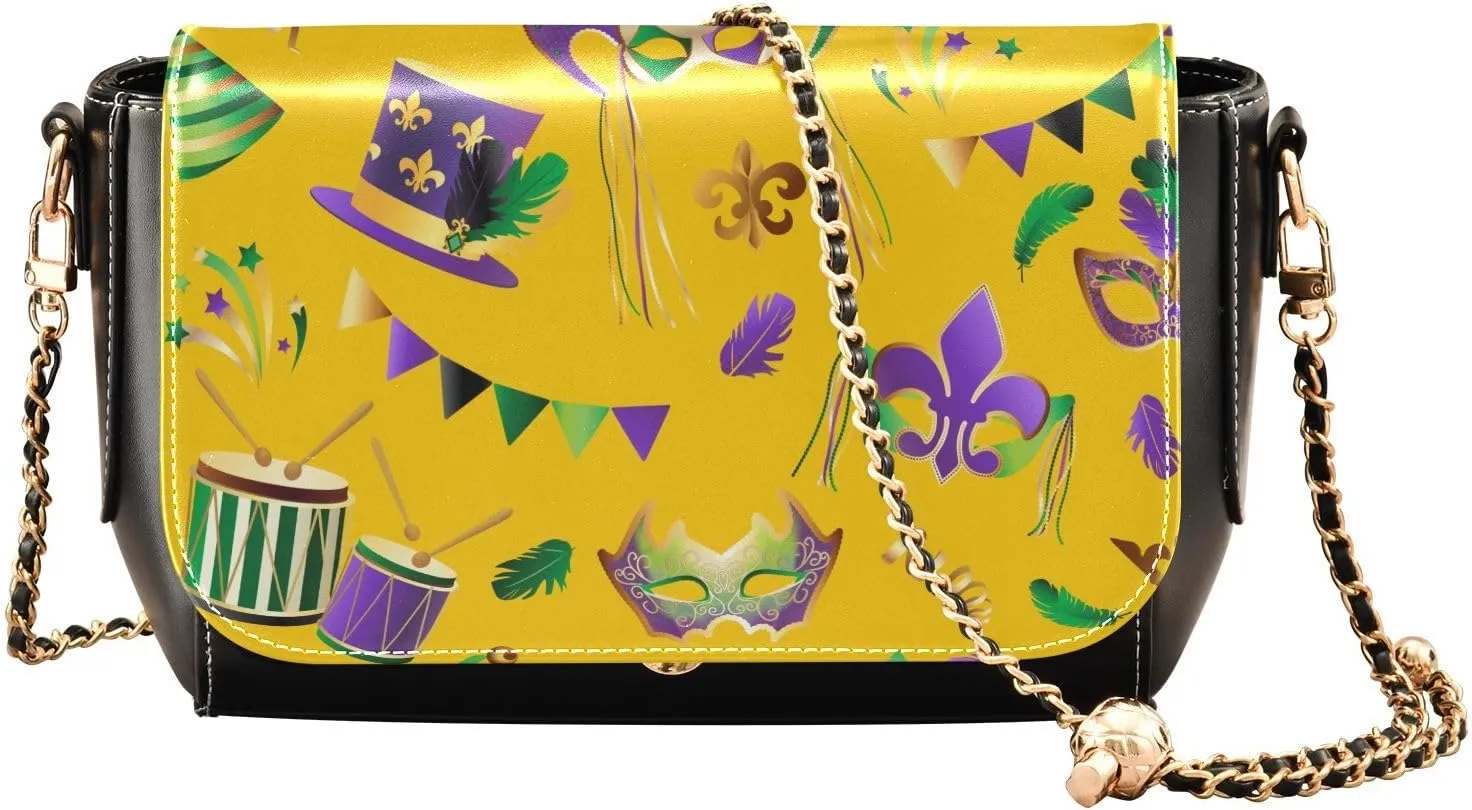 Crossbody Bags for Women Trendy Women's Black Shoulder Bag Small PU Leather Flap Cross Body Bag Handbags