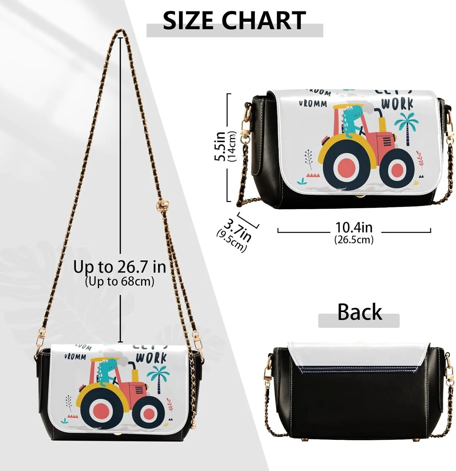 Crossbody Bags for Women Trendy Women's Black Shoulder Bag Small PU Leather Flap Cross Body Bag Handbags