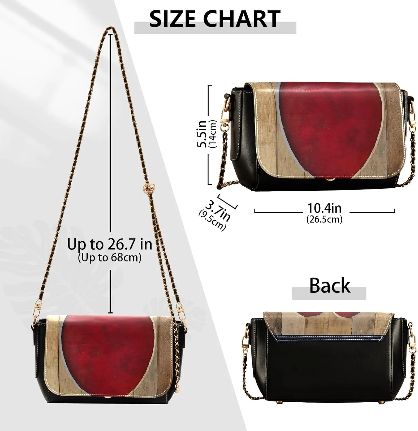 Crossbody Bags for Women Trendy Women's Black Shoulder Bag Small PU Leather Flap Cross Body Bag Handbags