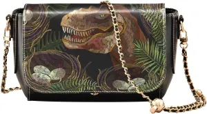 Crossbody Bags for Women Trendy Women's Black Shoulder Bag Small PU Leather Flap Cross Body Bag Handbags