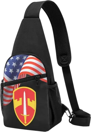 Crossbody Shoulder Chest Bag Military Assistance Command Vietnam Fashion One-Shoulder