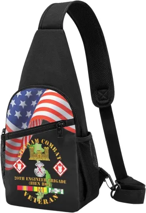 Crossbody Shoulder Chest Bag Vietnam Combat W 20th Engineer Brigade Ss Fashion One-Shoulder