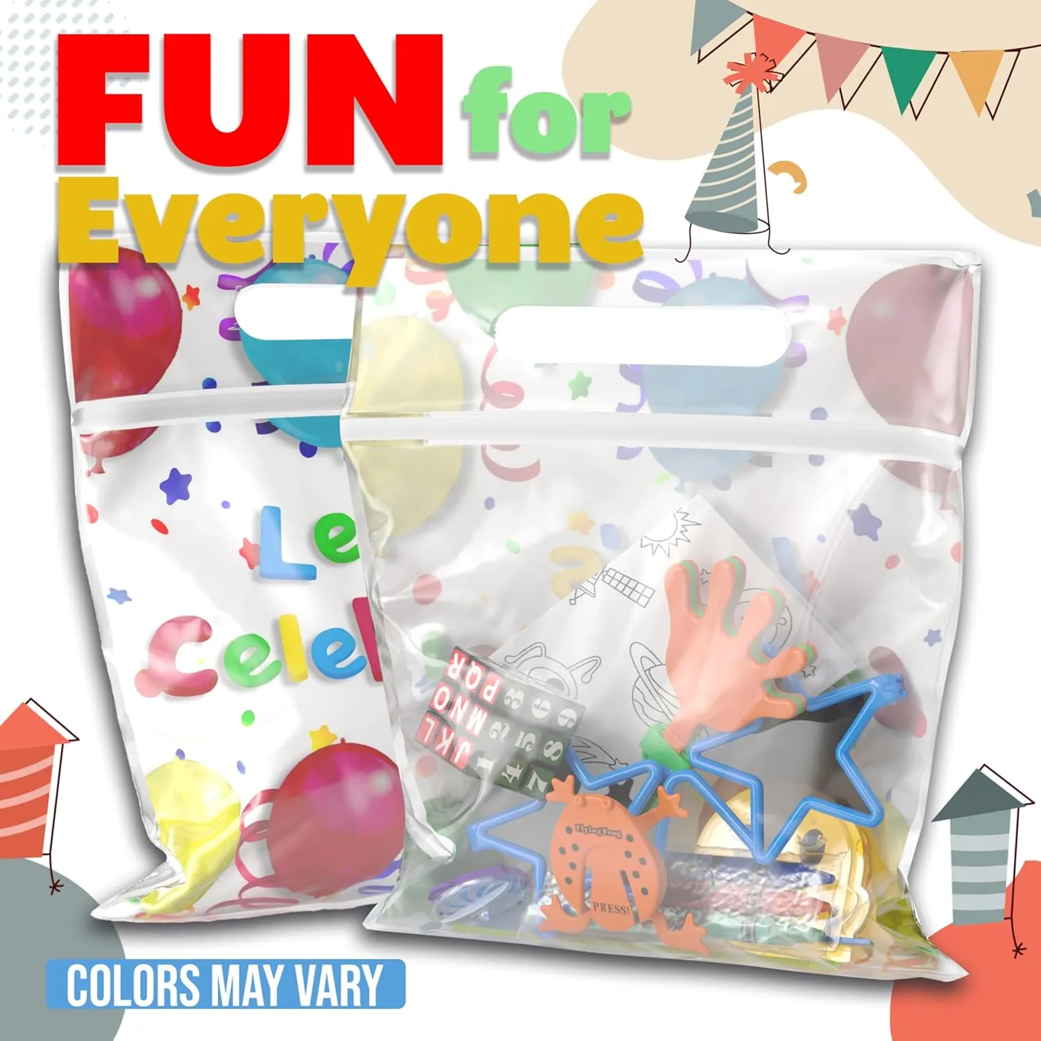 Crown Display Party Favors for Kids 10 Pre Filled Party Favor Bags - Fun Goodie Bags Stuffers for Kids with Fidget Toys and Small Toys Goody Bag Stuffers - Party Favors for Kids 4-8