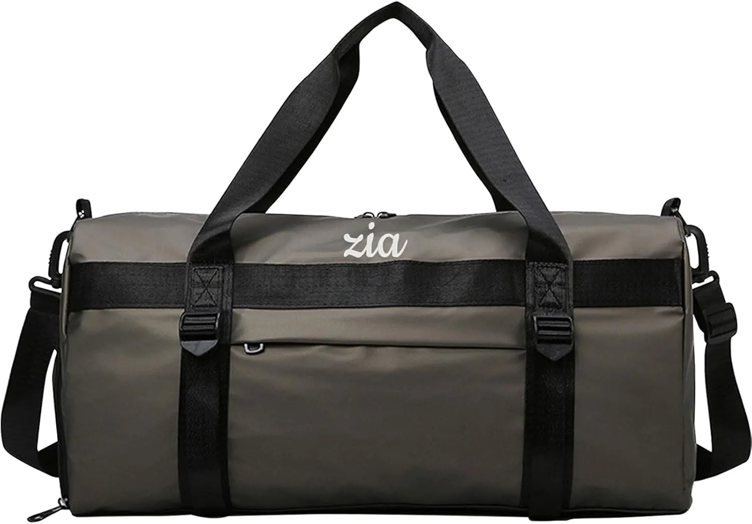 Customized Embroidered Text Fitness Duffel Bag, Personalized Waterproof Travel Duffel Bag with Shoe Compartment and Wet and Dry Separation, Suitable for Overnight, Fitness, Travel